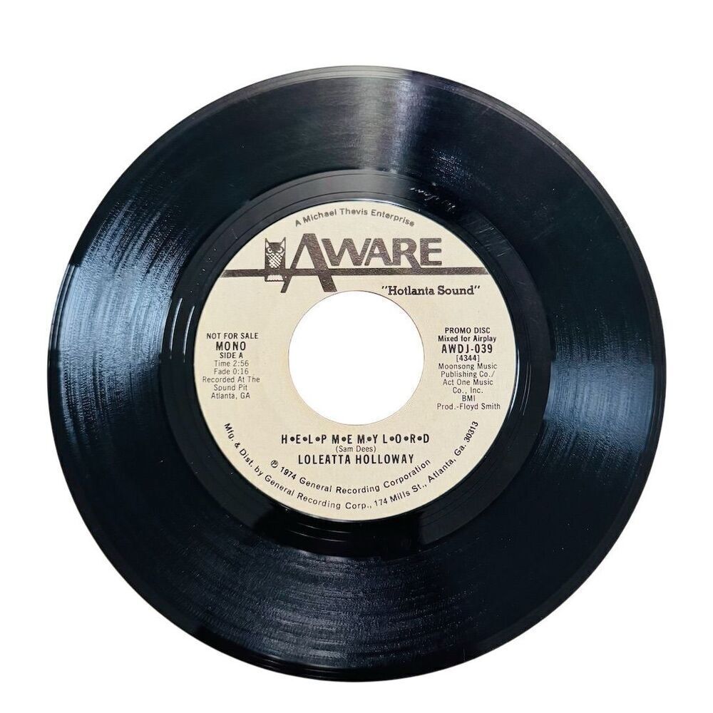 Loleatta Holloway - Help Me My Lord 1974 Promo 45 RPM Vinyl Single VG+